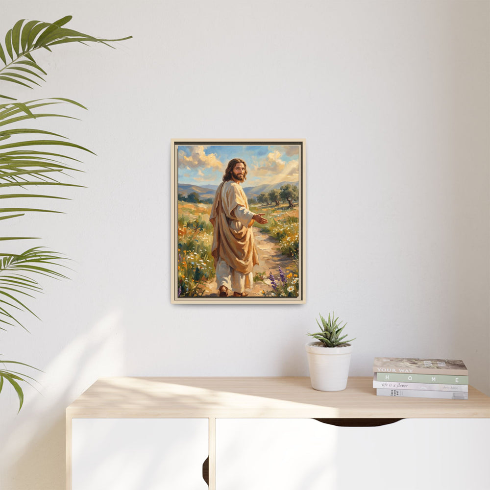 Running to Jesus – Framed Canvas