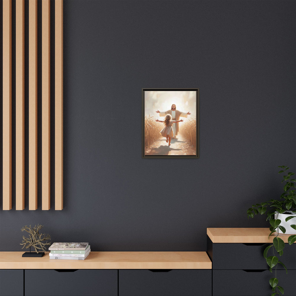 With Open Arms – Framed Canvas