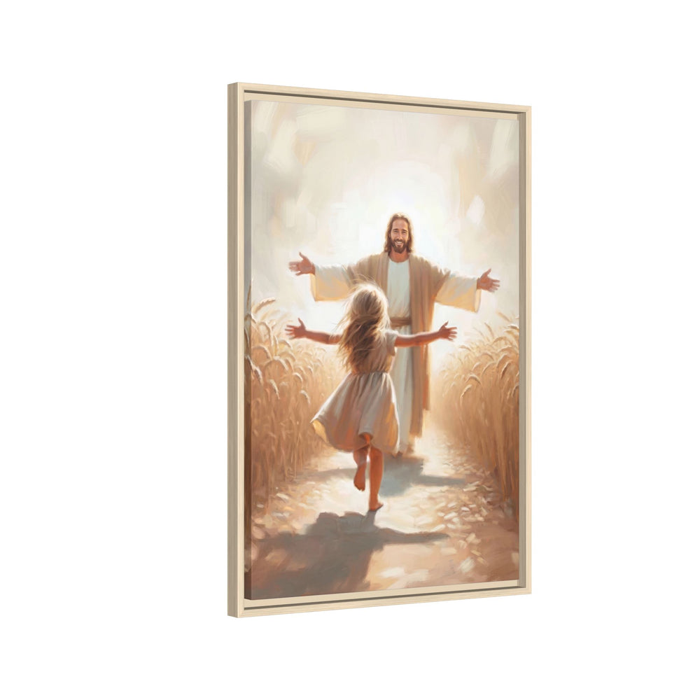 With Open Arms – Framed Canvas