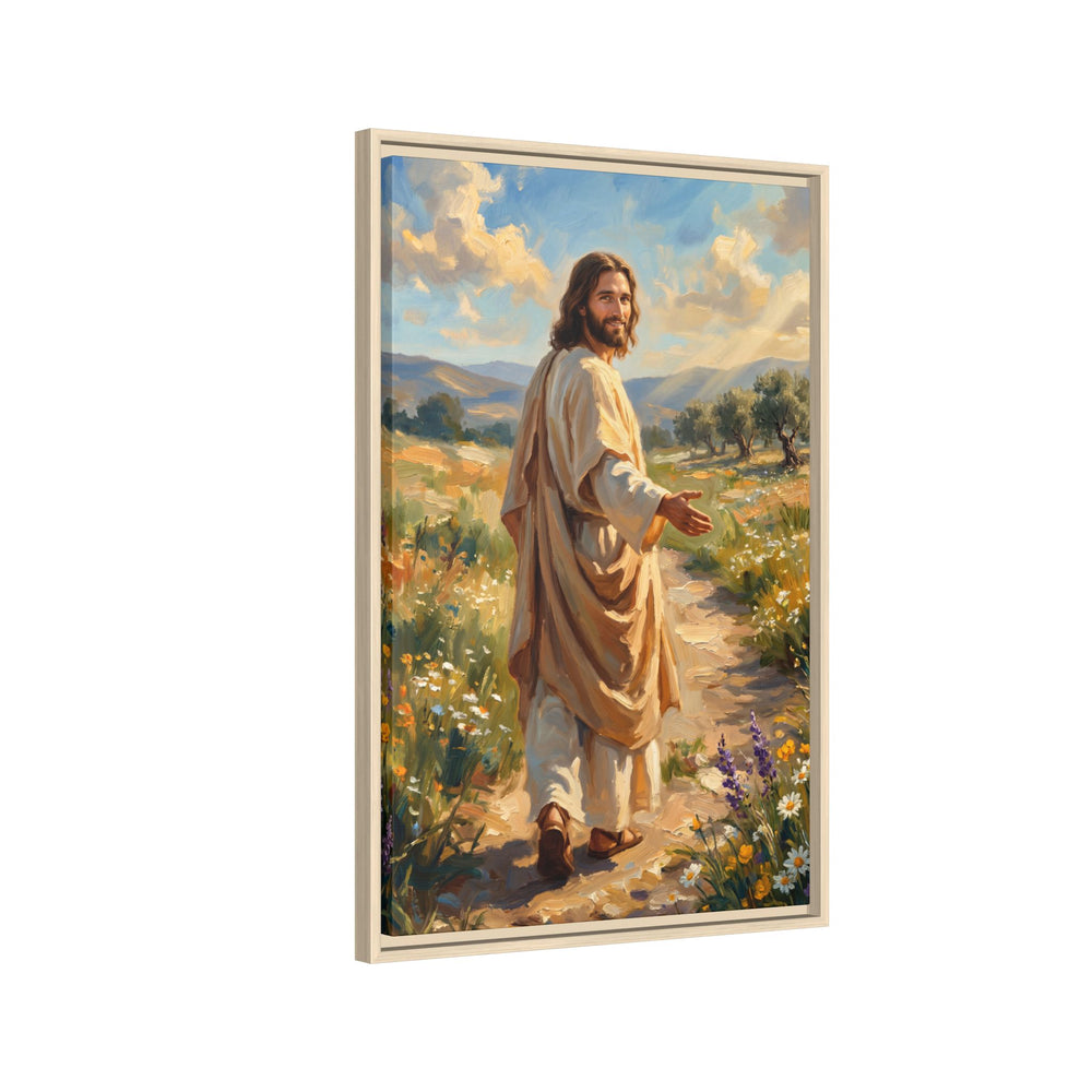 Running to Jesus – Framed Canvas