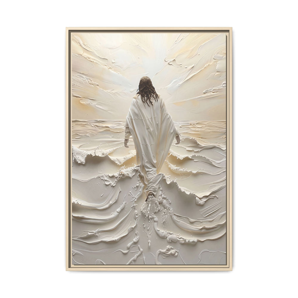Christ Upon the Waves – Framed Canvas