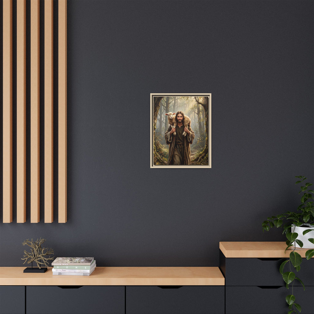 Jesus and the Child – Framed Canvas