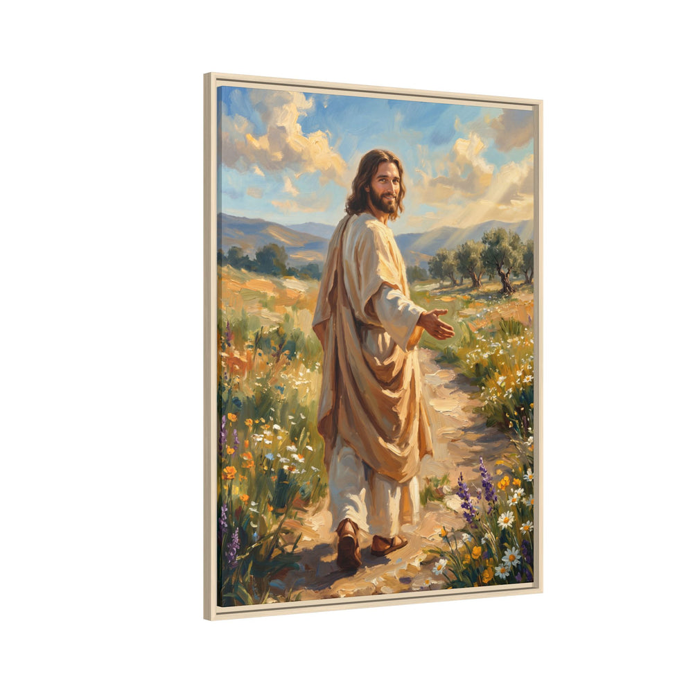 Running to Jesus – Framed Canvas