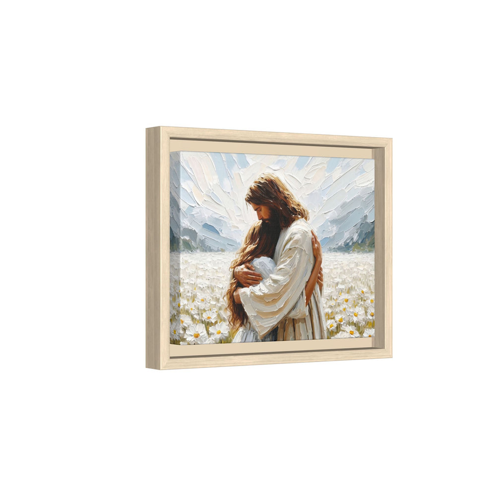 Held by Jesus – Framed Canvas