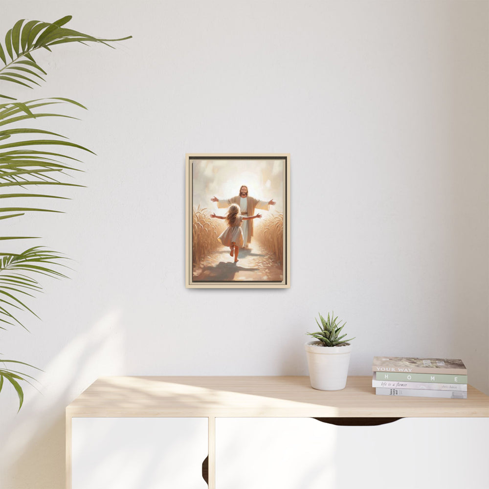 With Open Arms – Framed Canvas