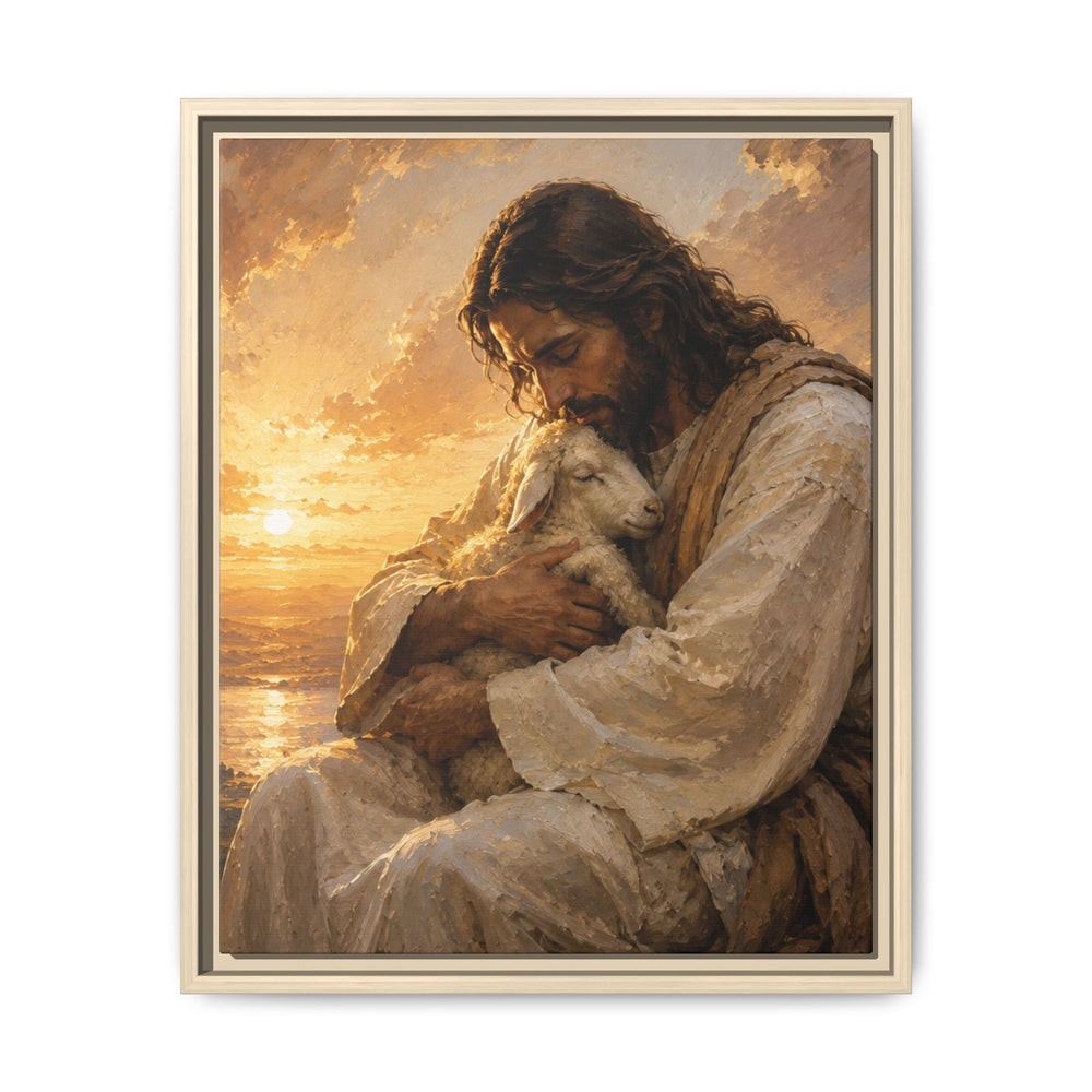 Comfort in His Presence – Framed Canvas