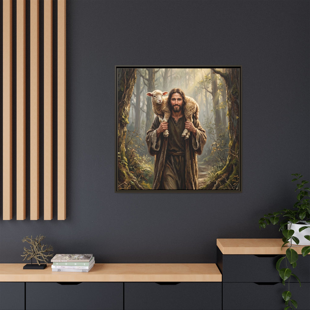 Jesus and the Child – Framed Canvas