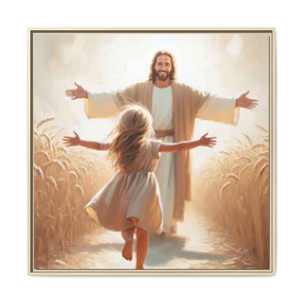 With Open Arms – Framed Canvas