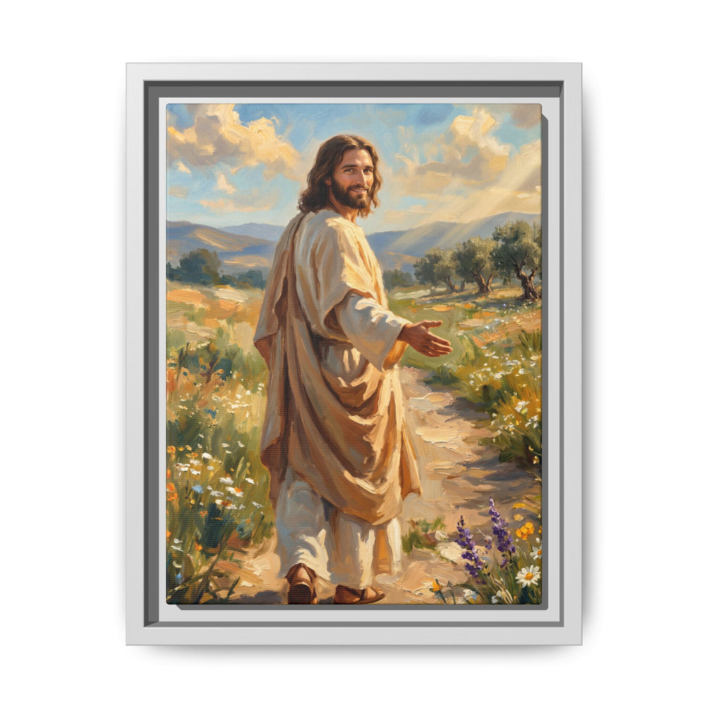Running to Jesus – Framed Canvas