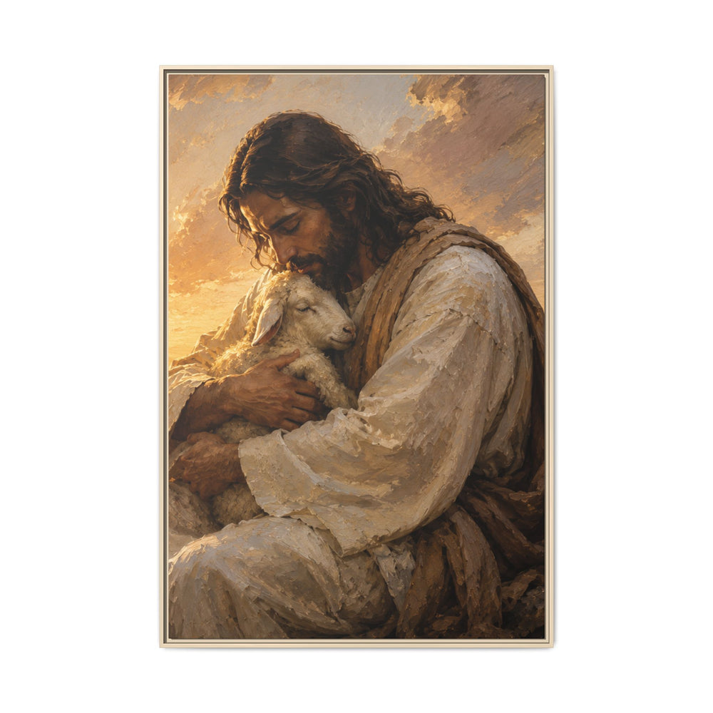 Comfort in His Presence – Framed Canvas