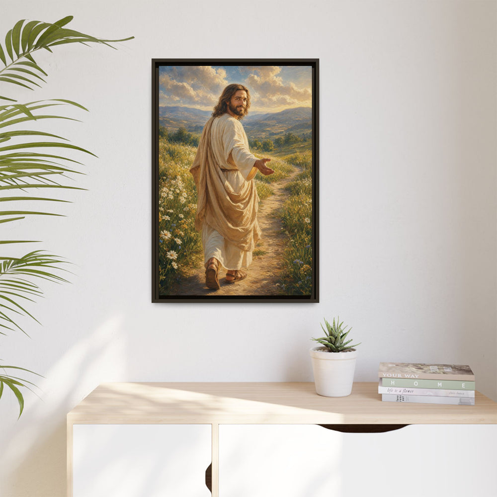 The Good Shepherd – Framed Canvas