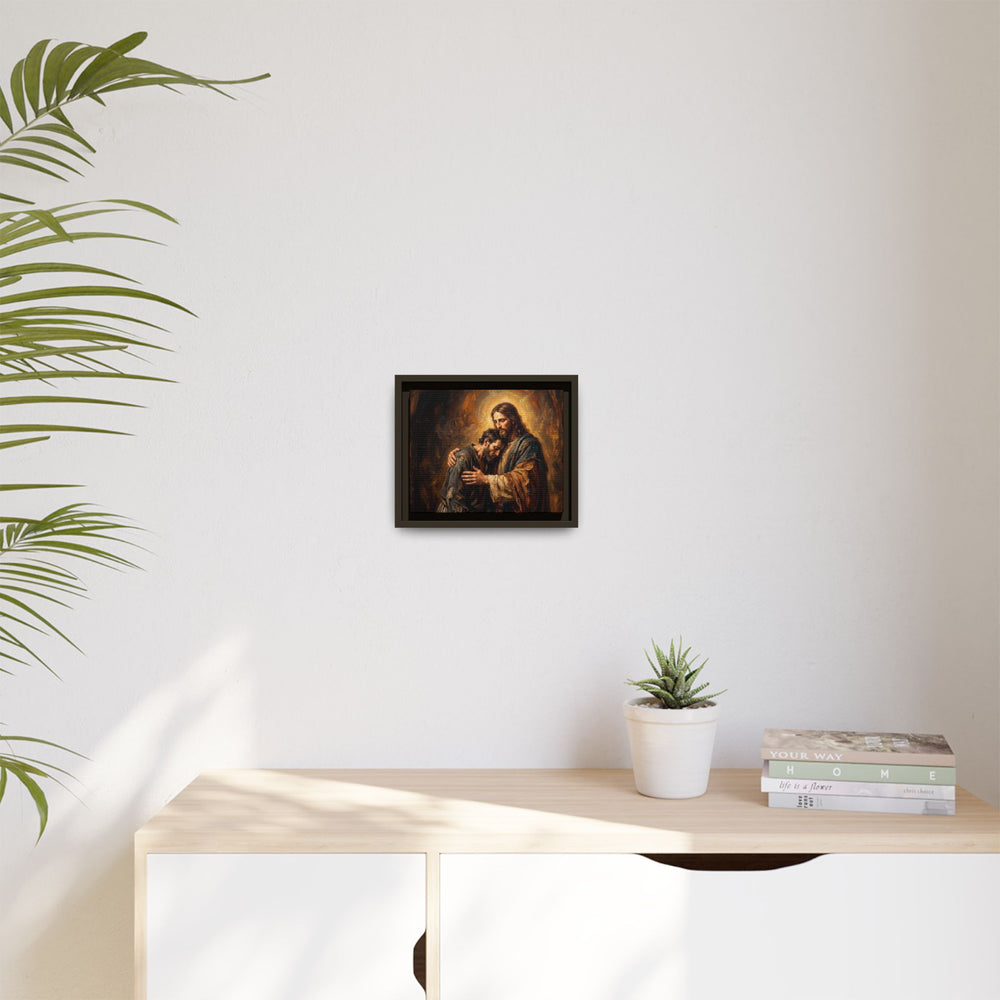 The Embrace of Christ – Framed Canvas