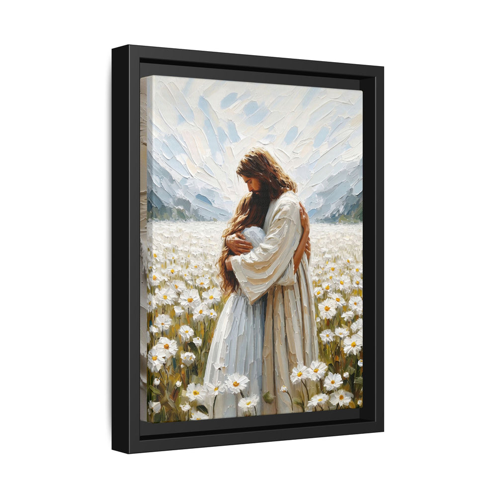 Held by Jesus – Framed Canvas