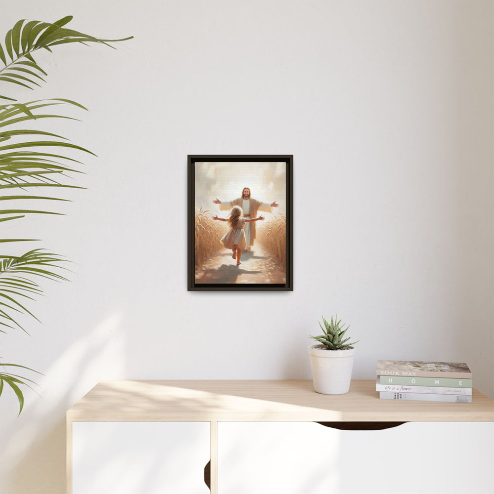 With Open Arms – Framed Canvas