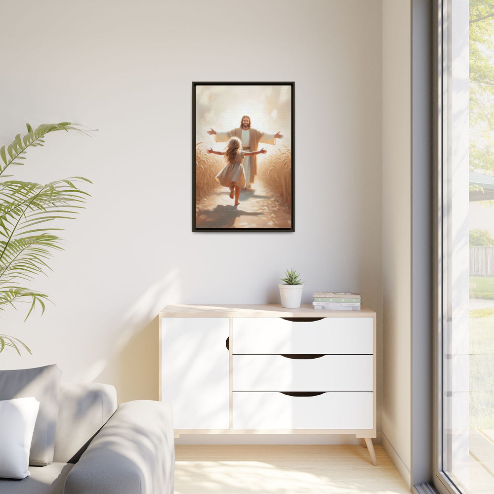 With Open Arms – Framed Canvas