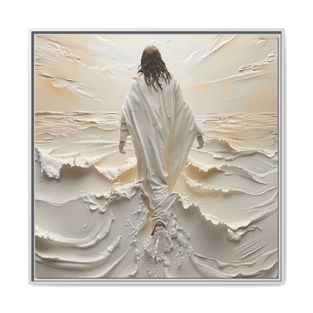 Christ Upon the Waves – Framed Canvas