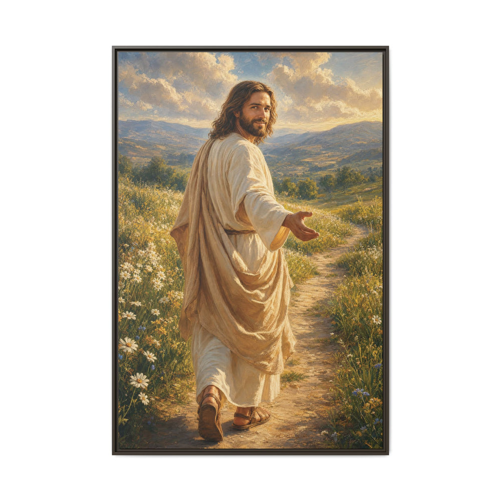 The Good Shepherd – Framed Canvas