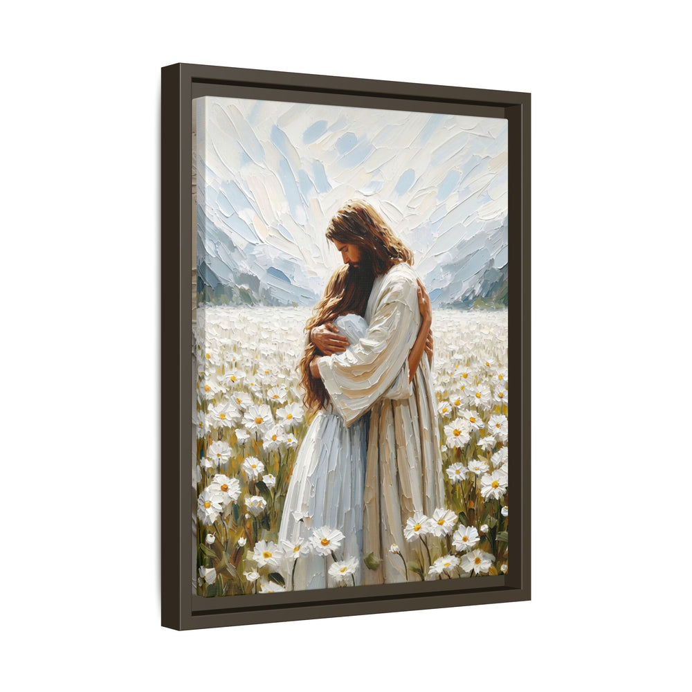 Held by Jesus – Framed Canvas