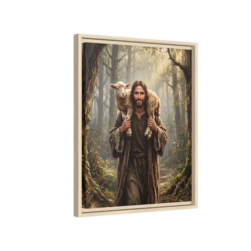 Jesus and the Child – Framed Canvas