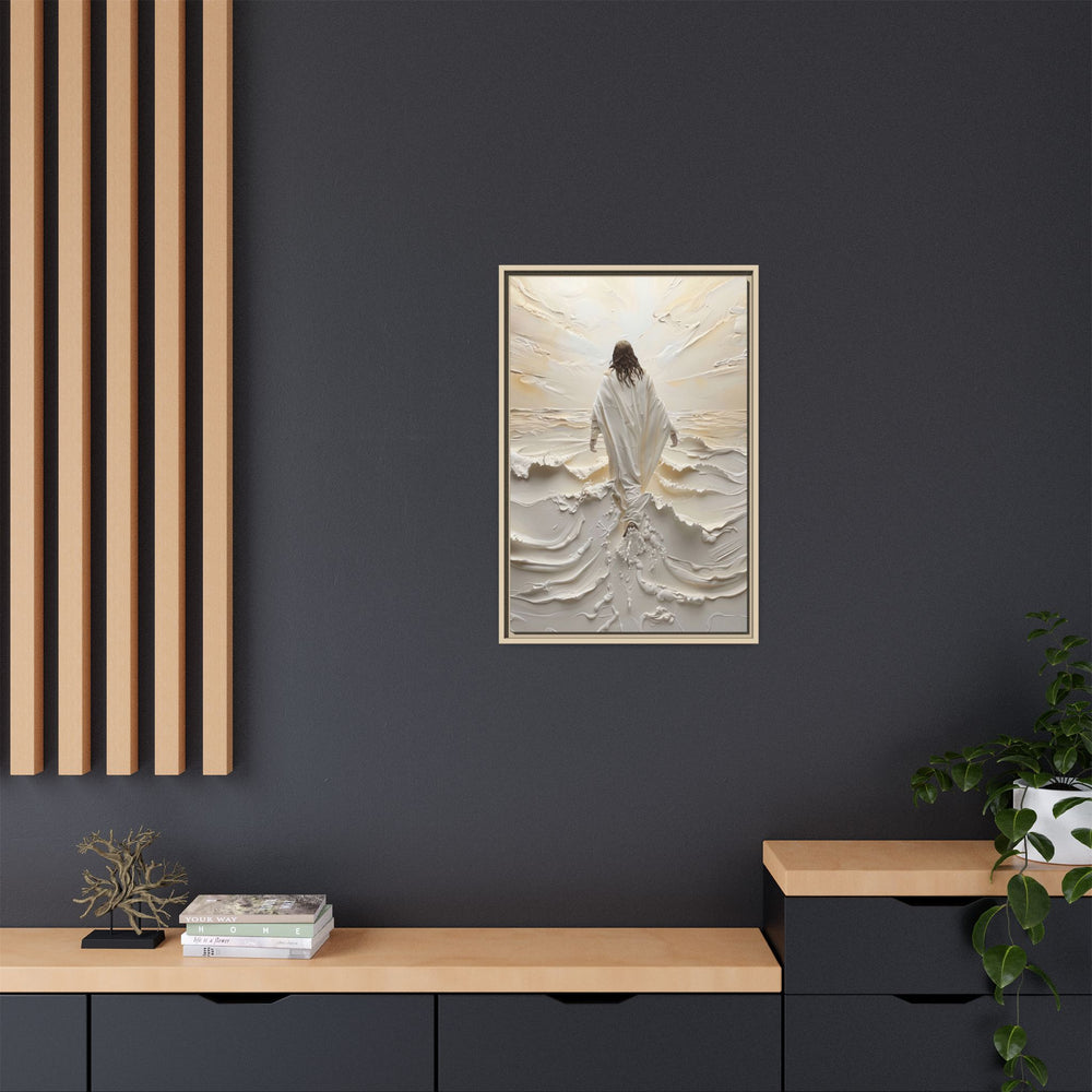 Christ Upon the Waves – Framed Canvas