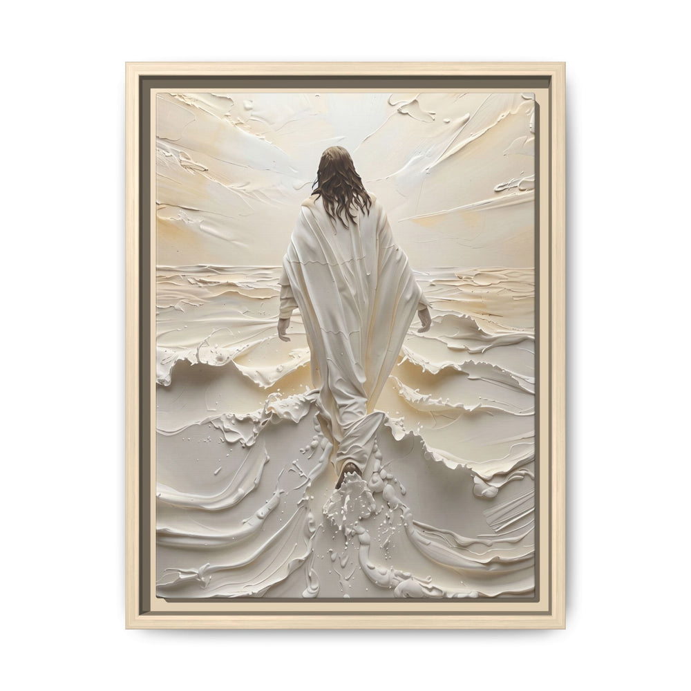 Christ Upon the Waves – Framed Canvas