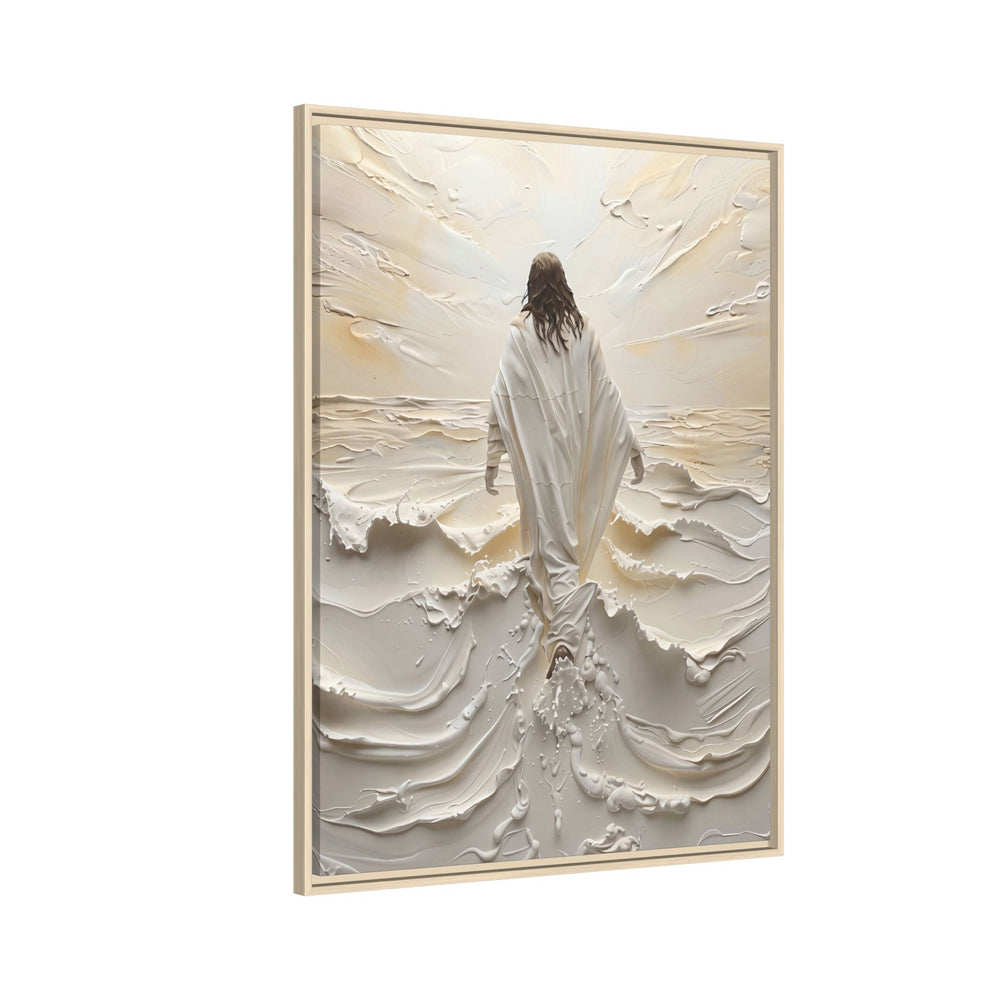 Christ Upon the Waves – Framed Canvas