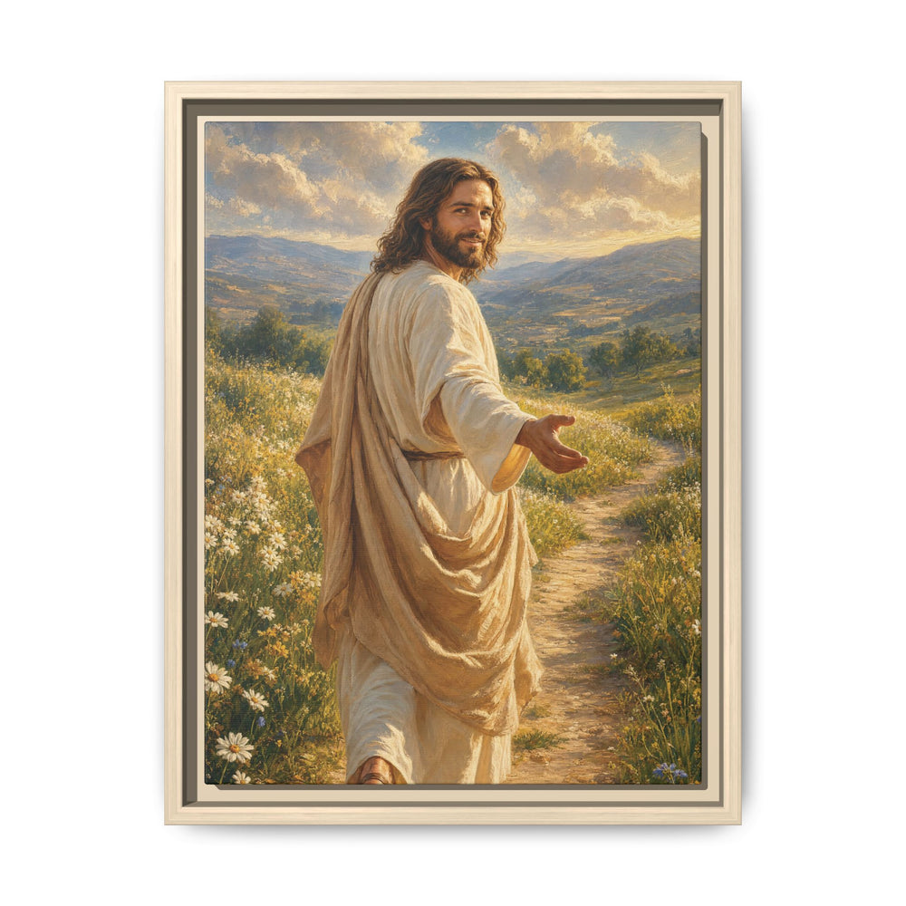 The Good Shepherd – Framed Canvas