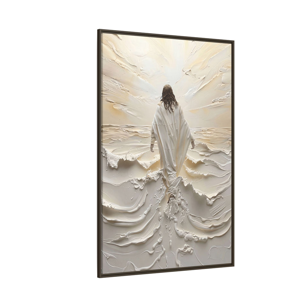 Christ Upon the Waves – Framed Canvas