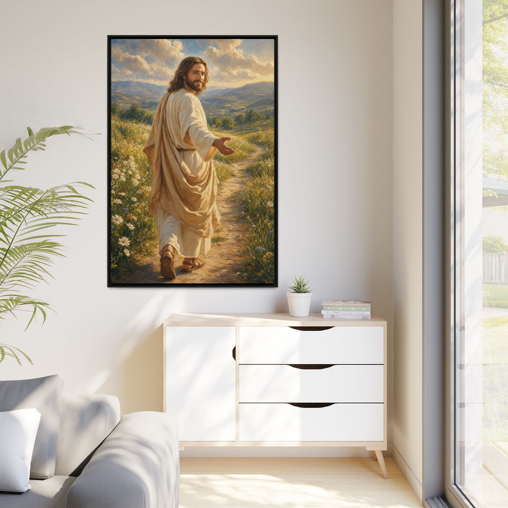 The Good Shepherd – Framed Canvas