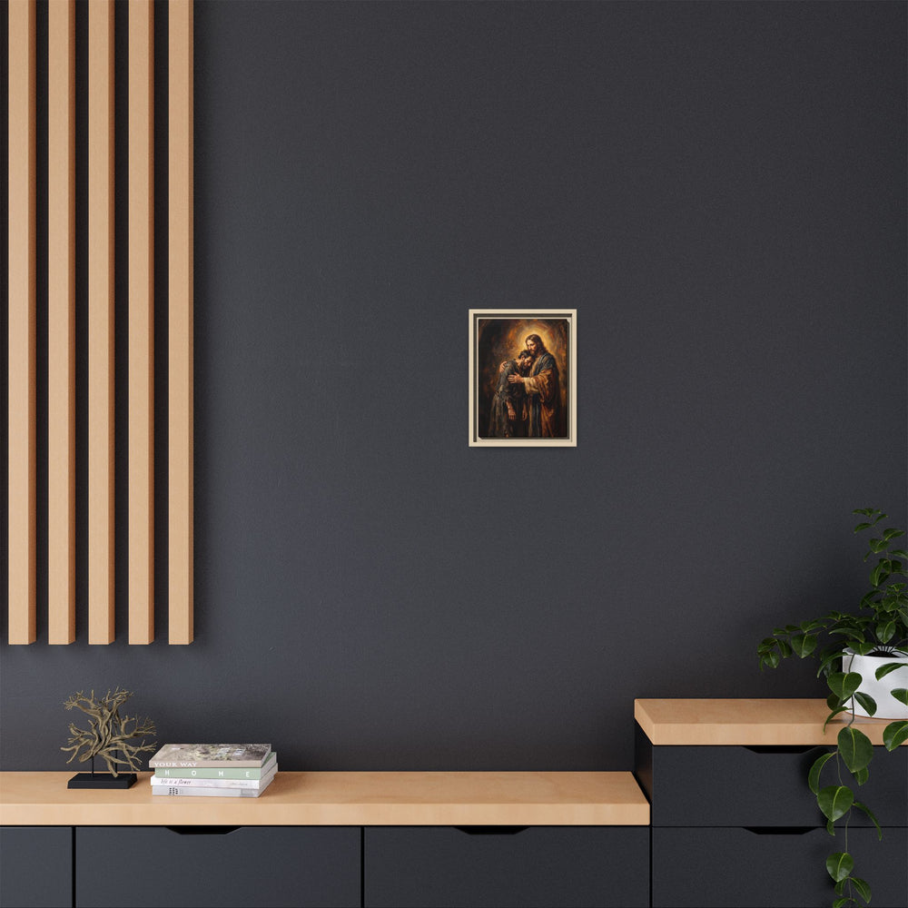 The Embrace of Christ – Framed Canvas