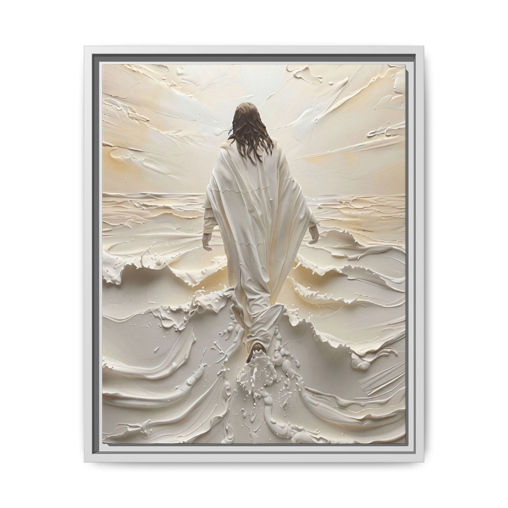 Christ Upon the Waves – Framed Canvas
