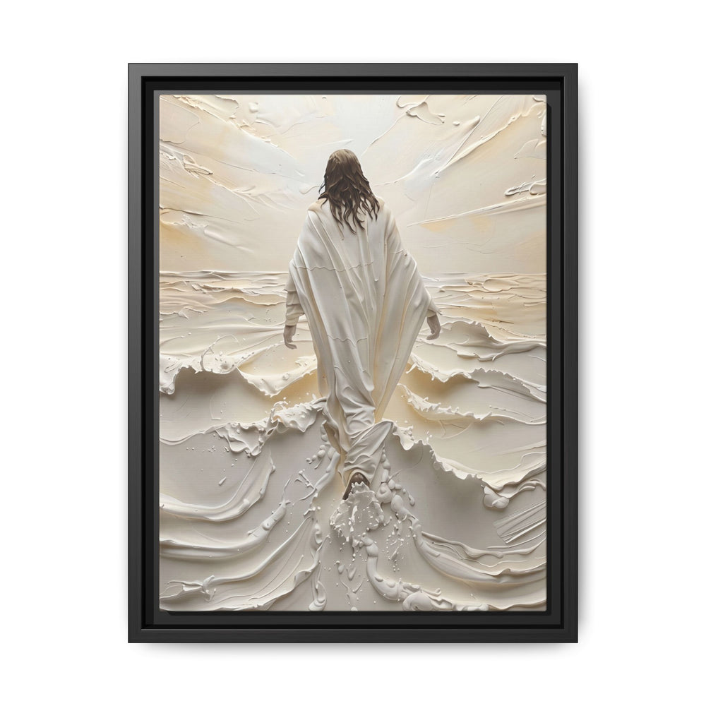 Christ Upon the Waves – Framed Canvas