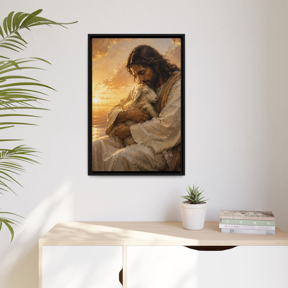 Comfort in His Presence – Framed Canvas