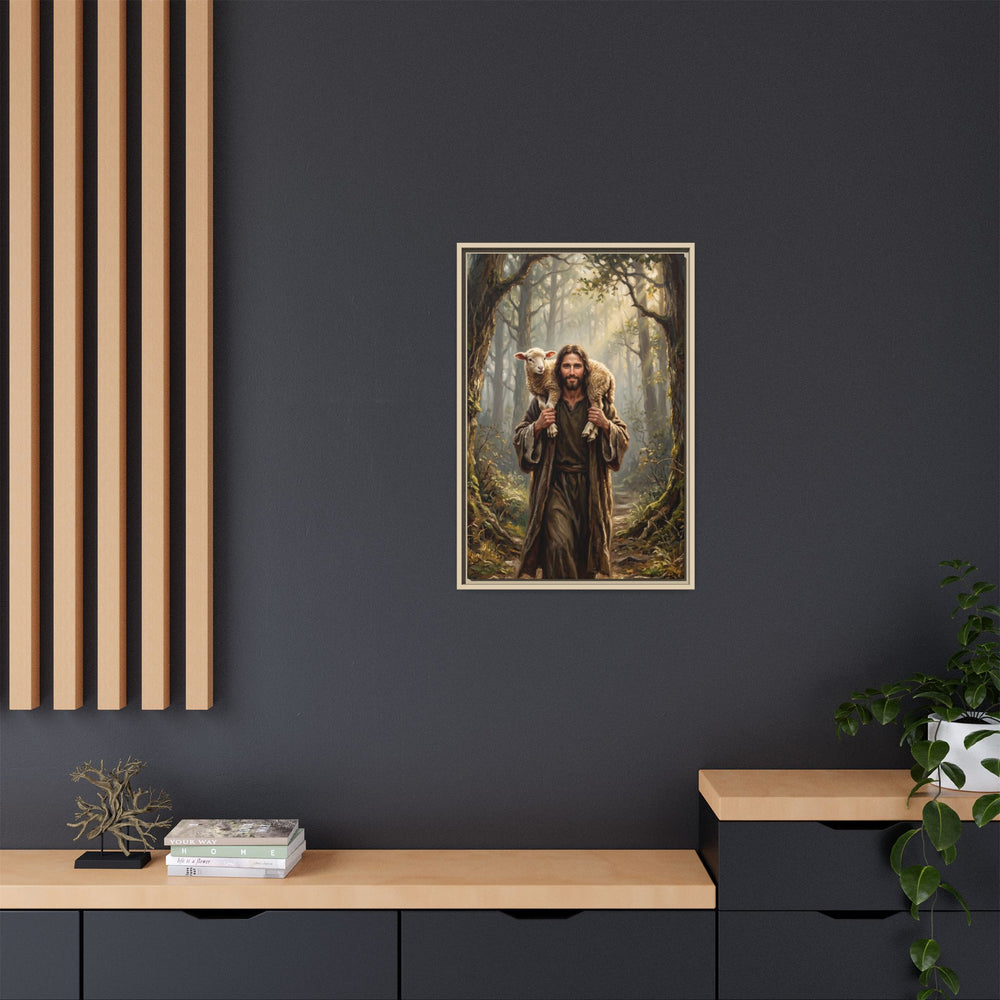 Jesus and the Child – Framed Canvas