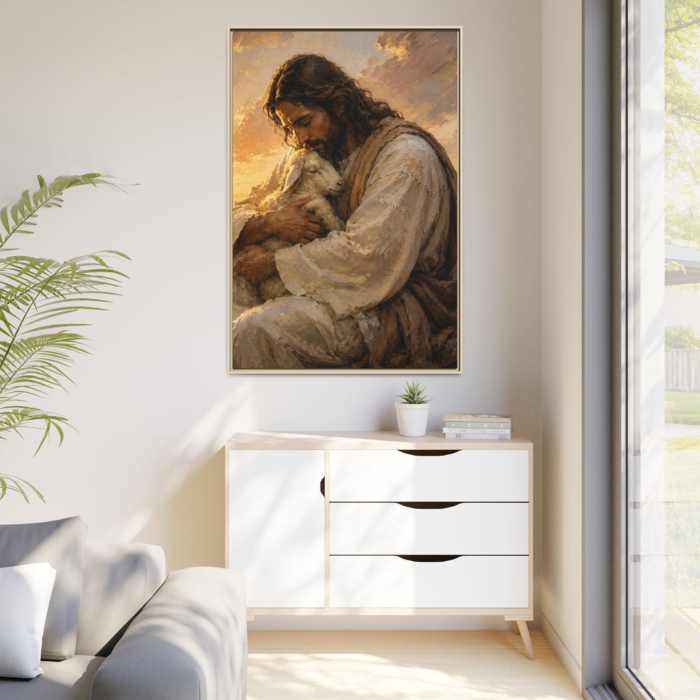 Comfort in His Presence – Framed Canvas