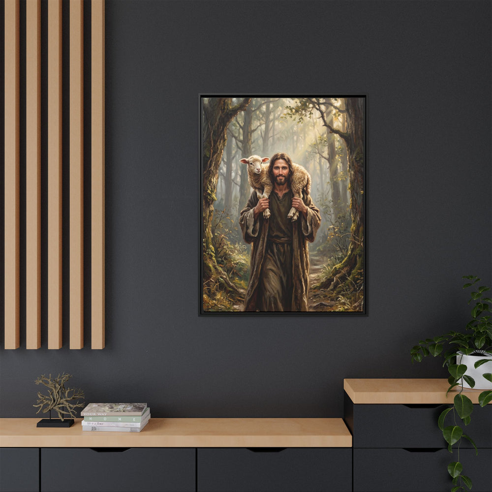 Jesus and the Child – Framed Canvas