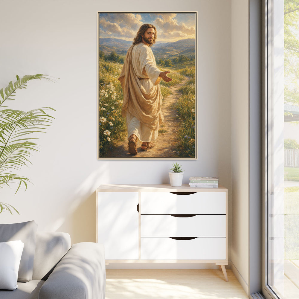 The Good Shepherd – Framed Canvas