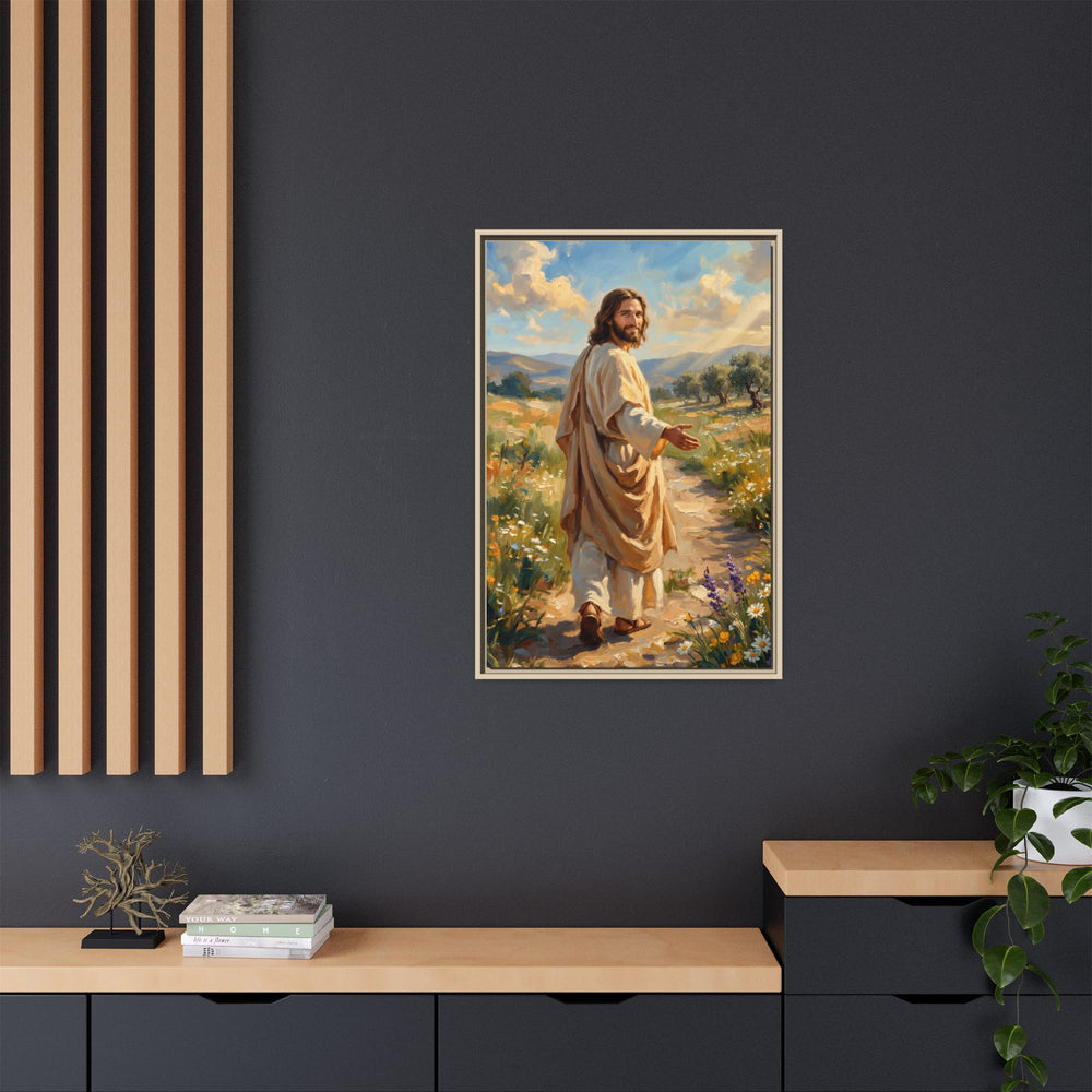 Running to Jesus – Framed Canvas