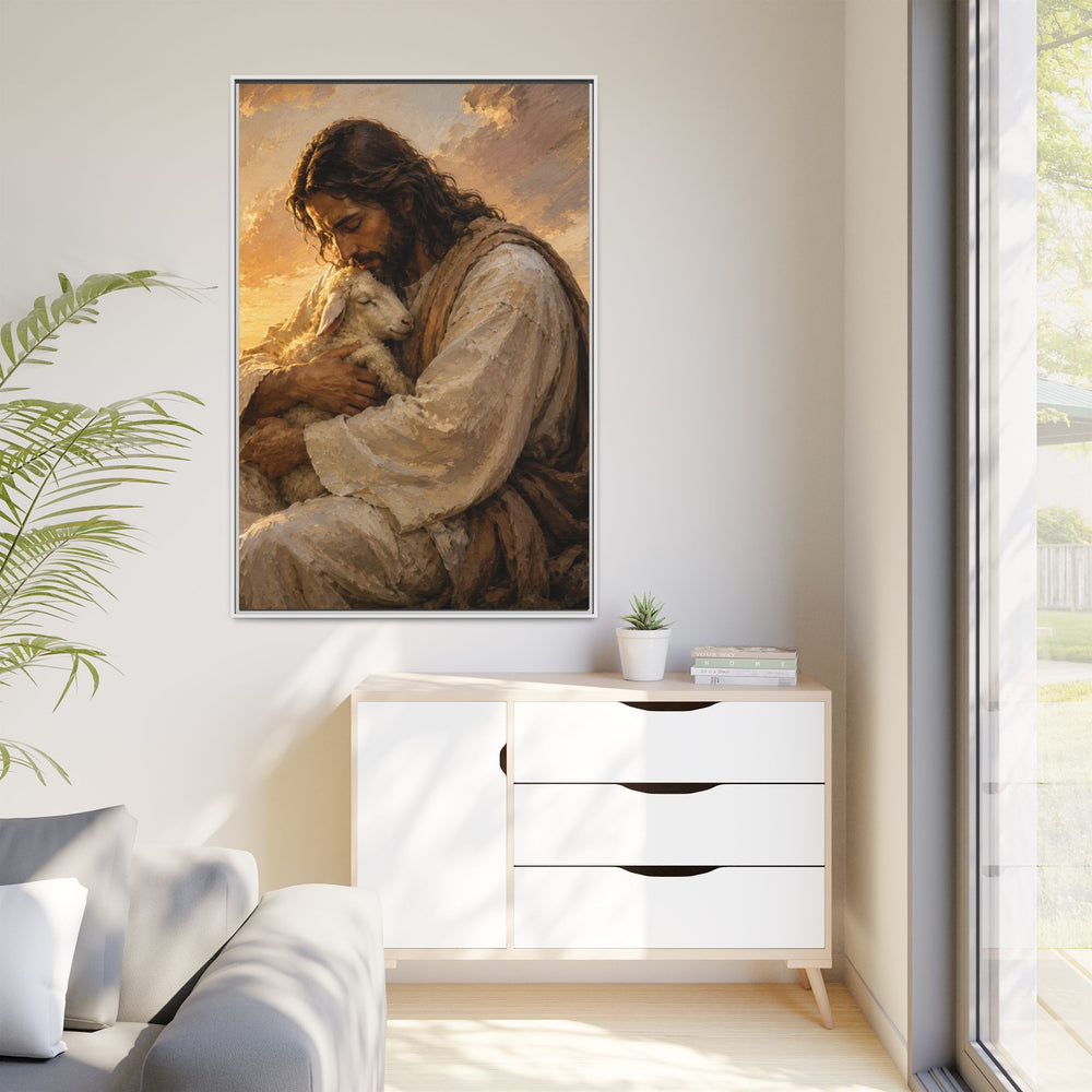 Comfort in His Presence – Framed Canvas