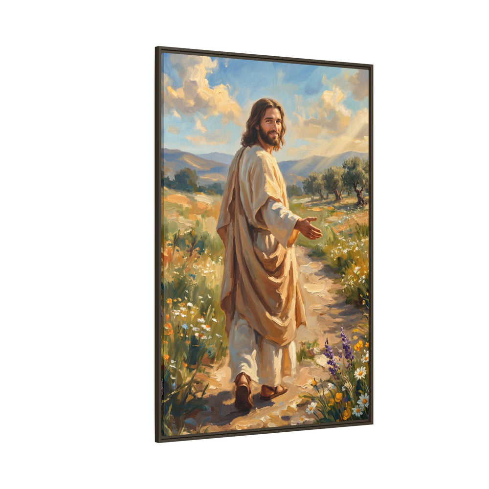 Running to Jesus – Framed Canvas