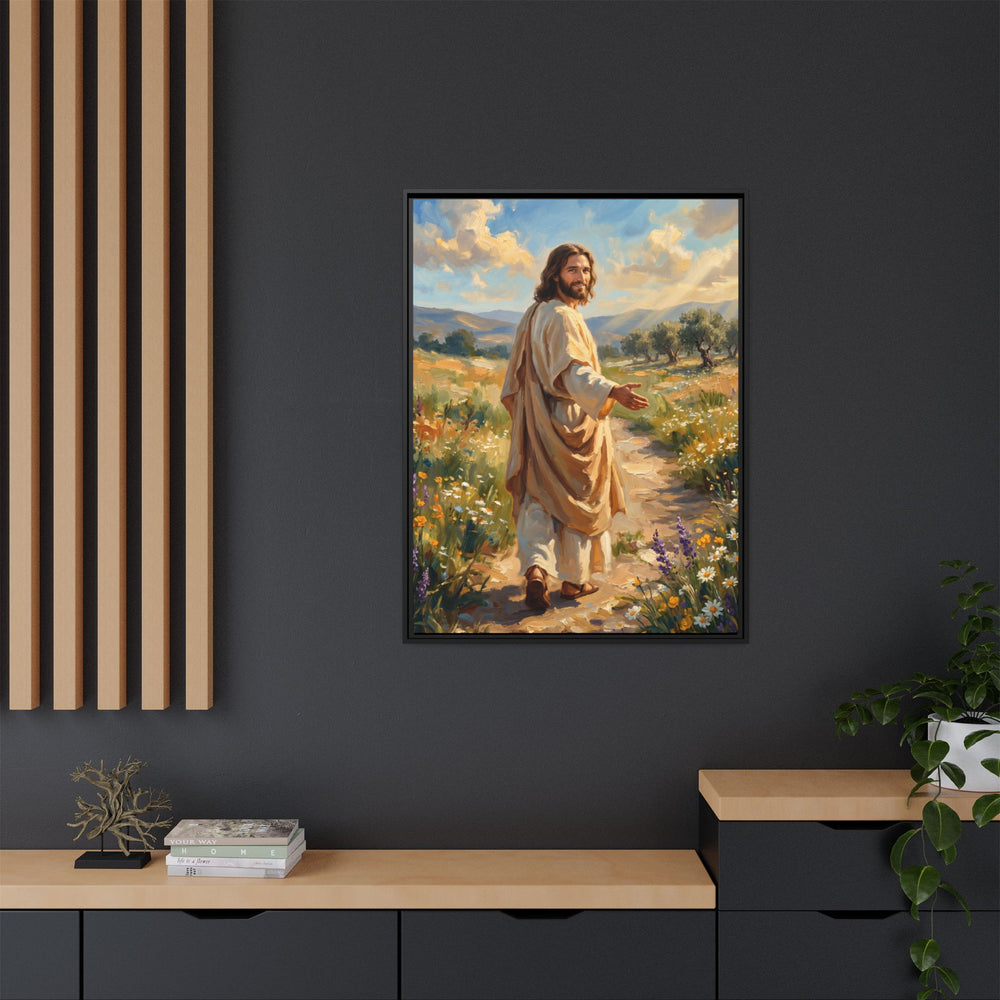 Running to Jesus – Framed Canvas