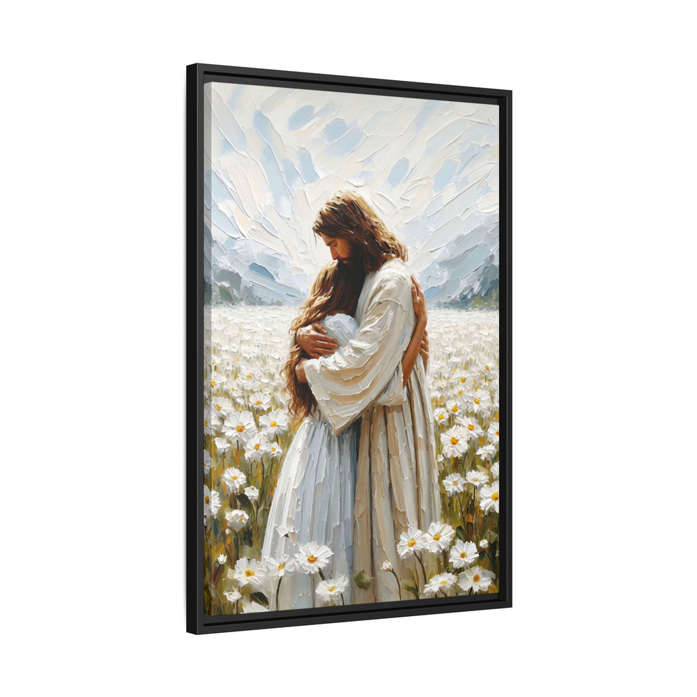 Held by Jesus – Framed Canvas