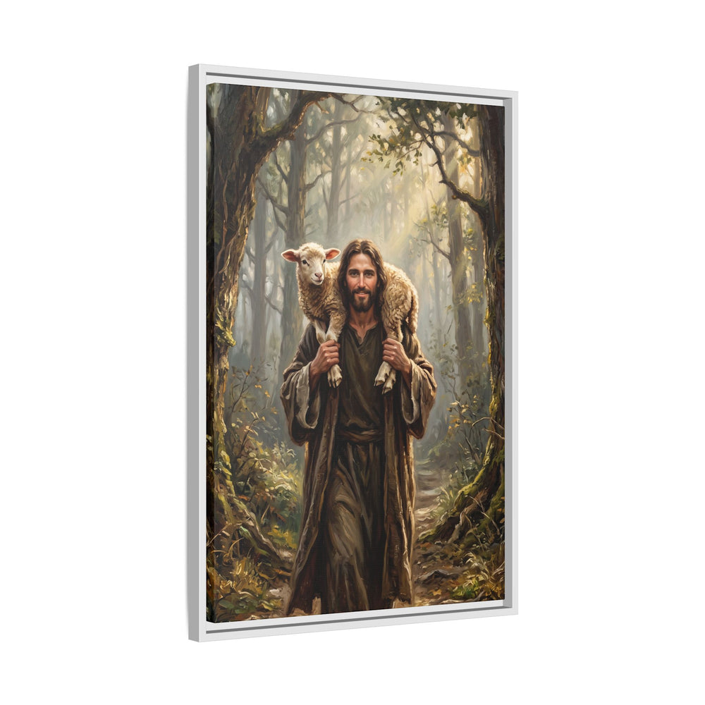Jesus and the Child – Framed Canvas
