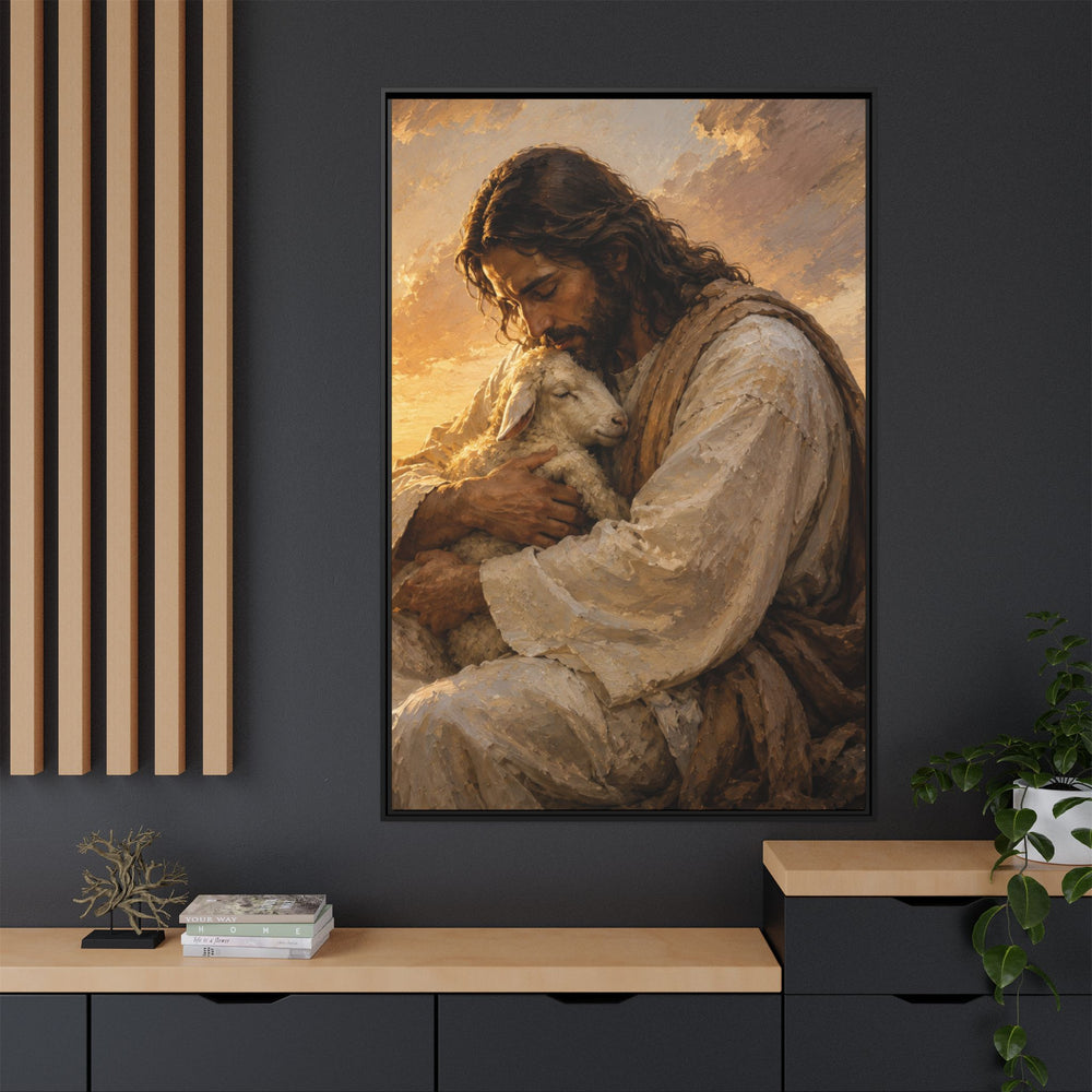 Comfort in His Presence – Framed Canvas