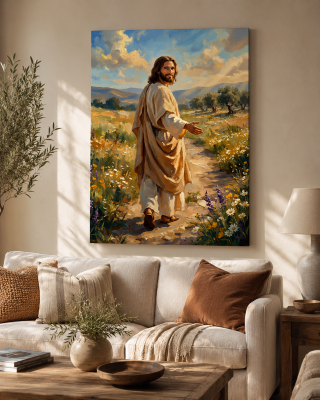 Running to Jesus – Framed Canvas