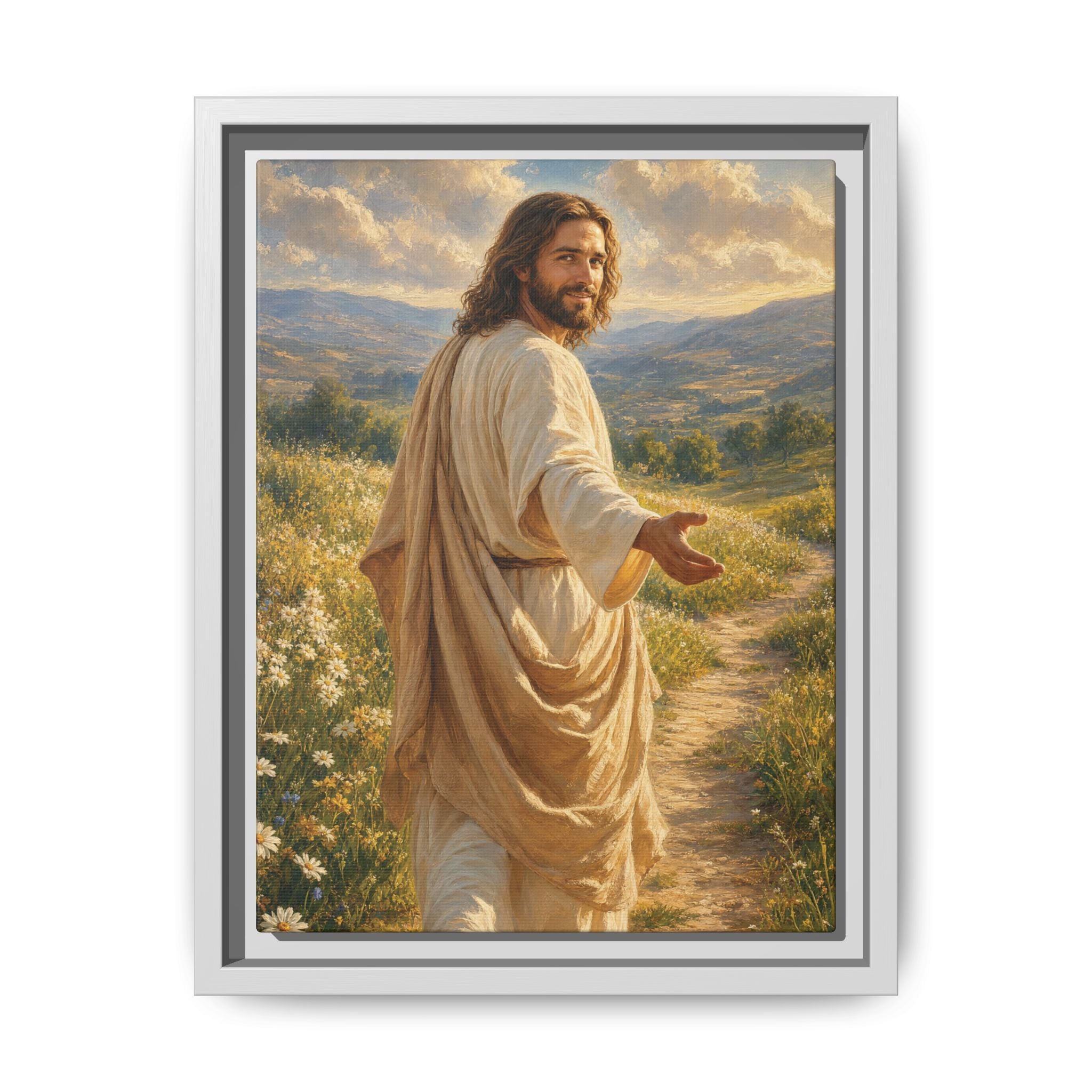 The Good Shepherd – Framed Canvas
