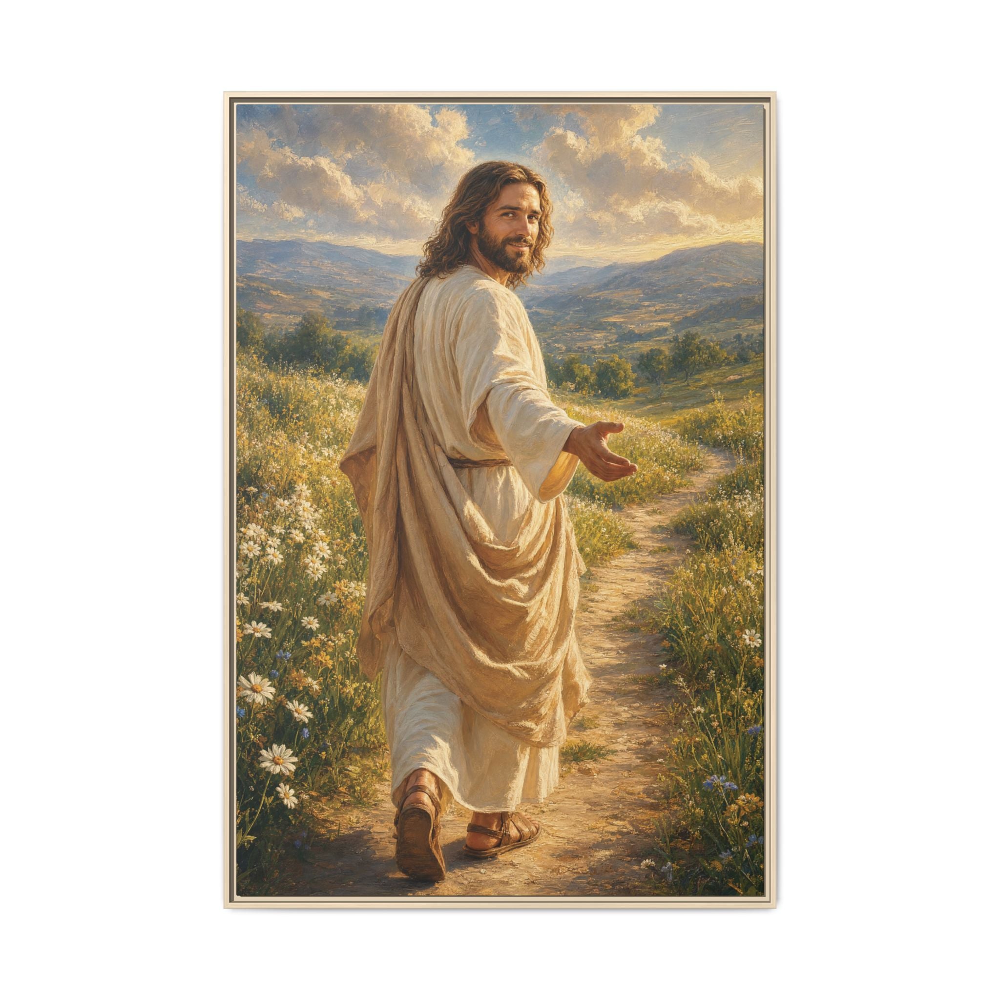 The Good Shepherd – Framed Canvas