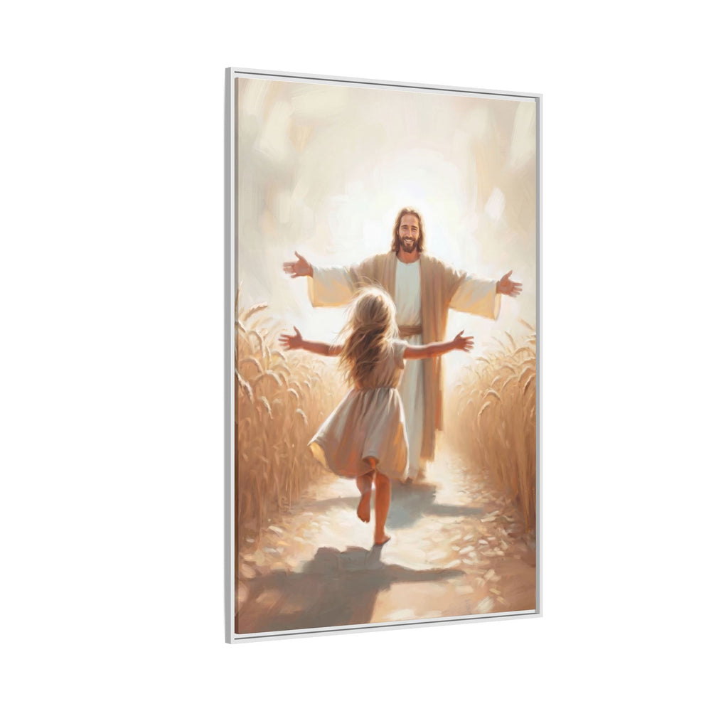 With Open Arms – Framed Canvas