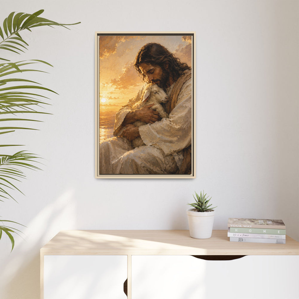 Comfort in His Presence – Framed Canvas