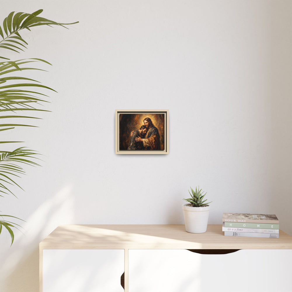 The Embrace of Christ – Framed Canvas